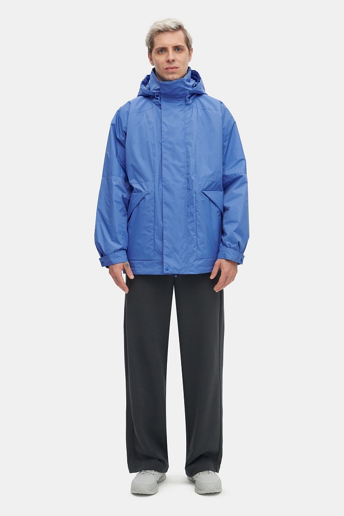 Оверсайз куртка унисекс SHU синяя