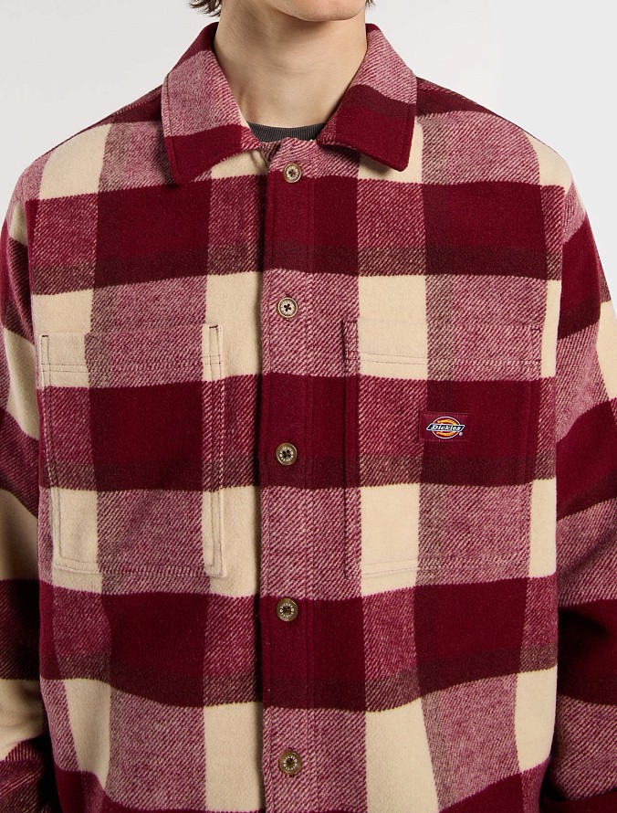 Рубашка Dickies Plaid Coaling Shirt Tibetan Red